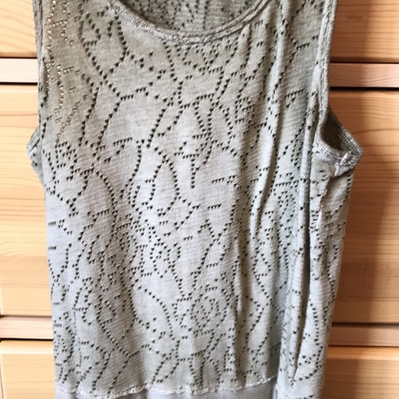 Free People Rally Perforated Peplum Tank Top Green Size Small - Picture 4 of 7